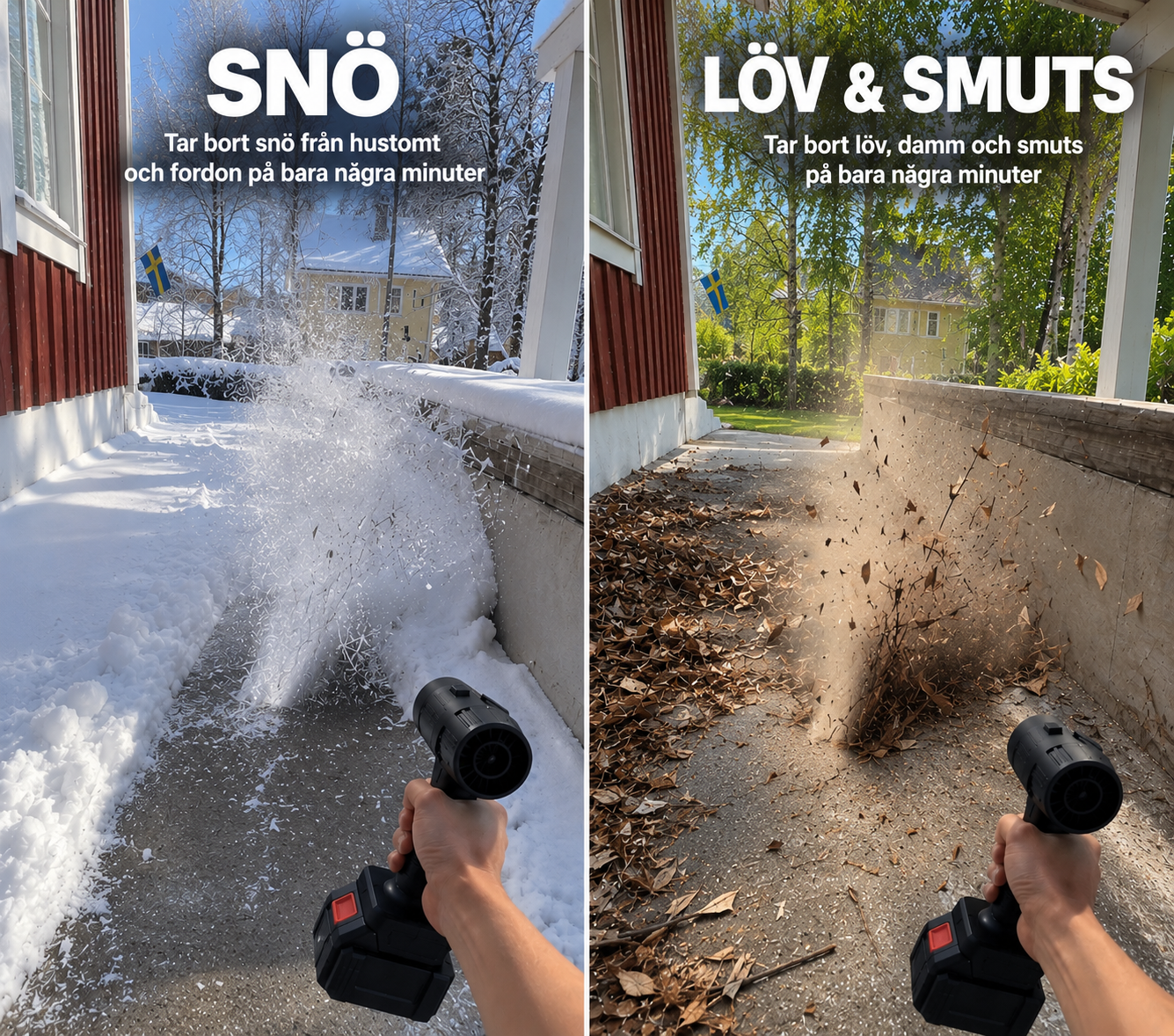 TurboBlaster™ – Kraftfull blåsare för snö & löv