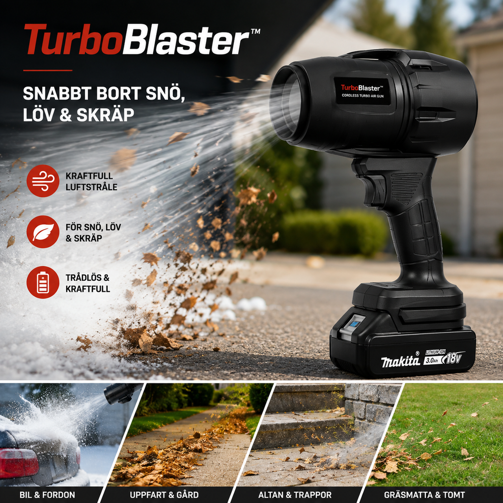 TurboBlaster™ – Kraftfull blåsare för snö & löv