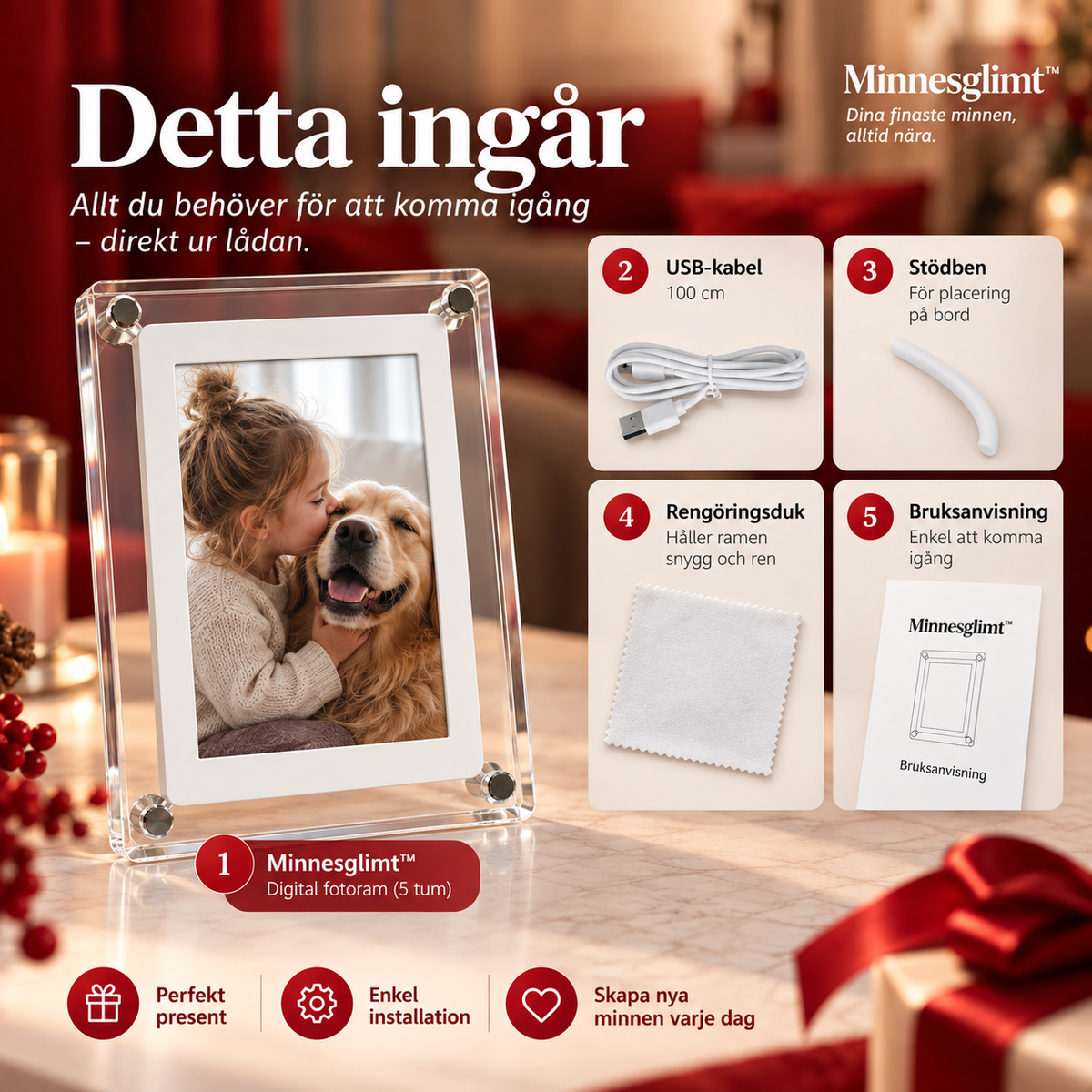 Minnesglimt™ – Digital fotoram